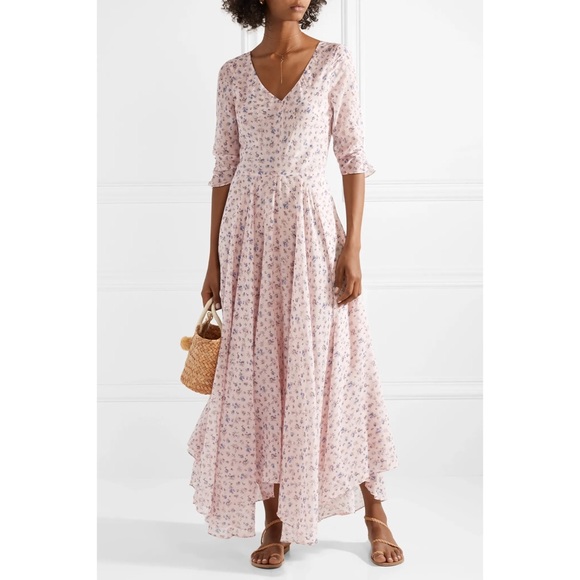 LoveShackFancy Dresses & Skirts - LoveShackFancy Larissa Floral Print Maxi Dress